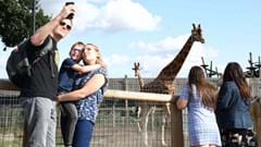 YWP Family Selfie With Giraffe