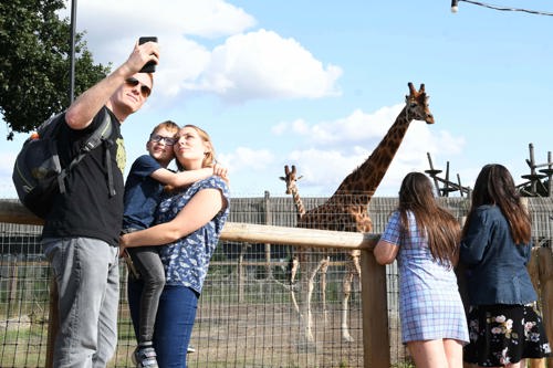 Ywp Family Selfie With Giraffe