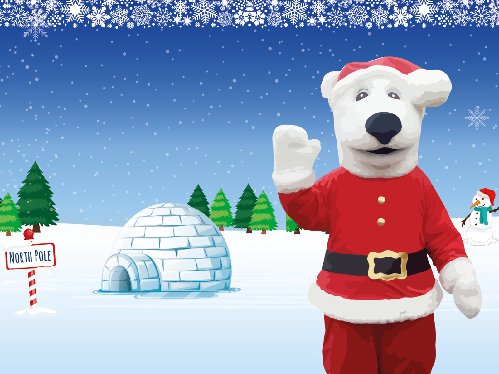 YWP 2773 Polar Bear Santa Carousel