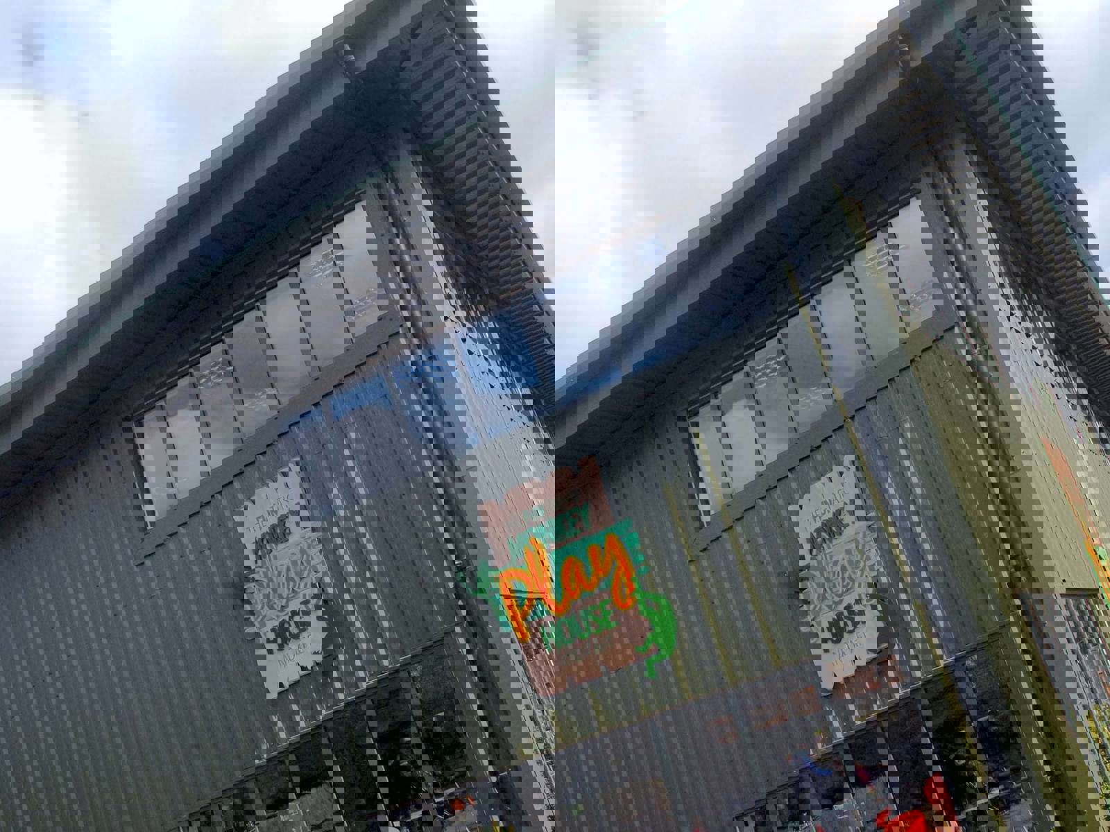 Play Areas Monkey Play House Outside Sign Shot 1