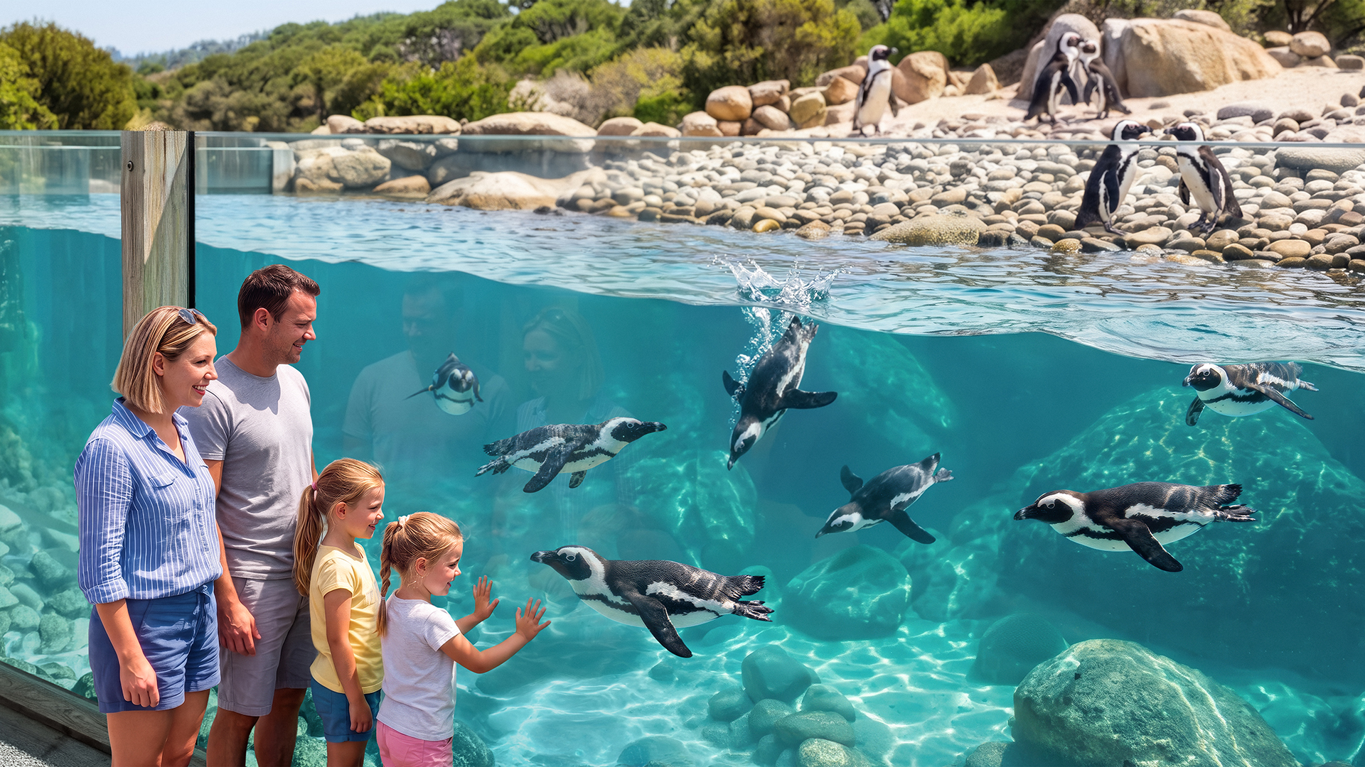 YWP Boulders Beach Penguins 1920X1080
