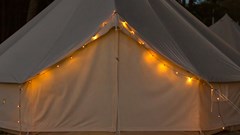 Glamping at Yorkshire Wildlife Park Bell Tent