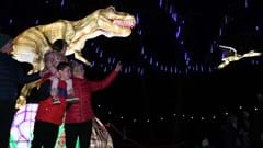 Dinosaur lanterns Winter Illuminations